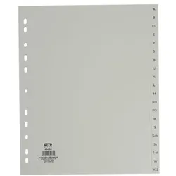 OTTO Office Kunststoffregister A-Z A4 Maxi grau, 24.5x29.7 cm