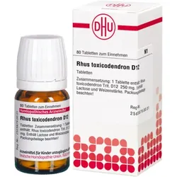RHUS TOXICODENDRON D 12 Tabletten 80 St