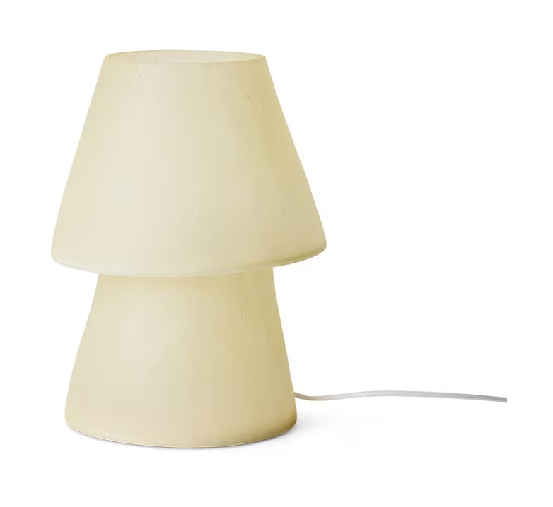 HKliving Tafellamp Glassfiber Off White 35 cm