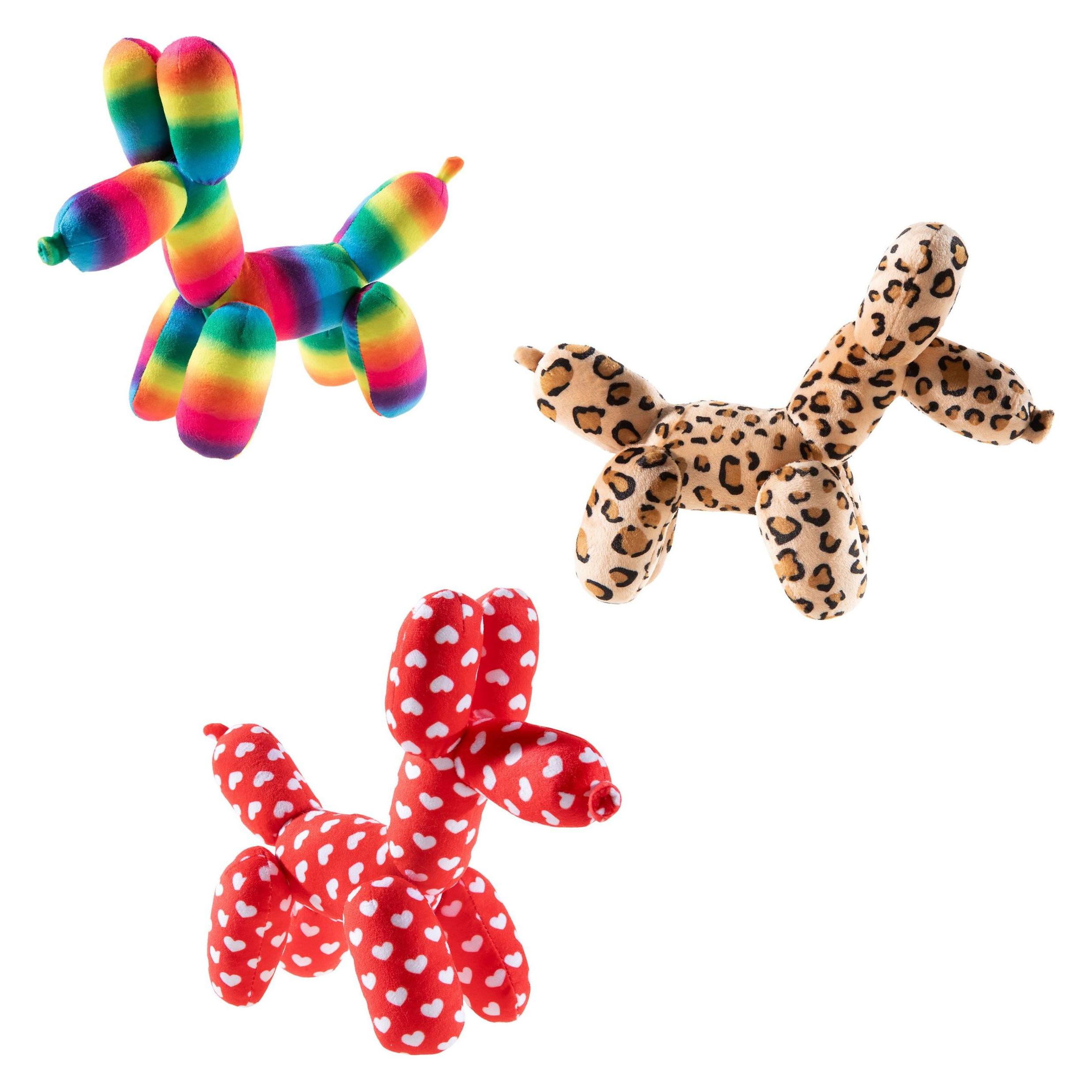 Heunec Plüsch Ballonhund 25cm 3f sortiert (25 cm) (388574)