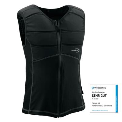 E.COOLINE Powercool SX3 Kühlshirt ärmellos Gr. XL schwarz - sekundenschnelle Aktivierung mit Wasser - stundenlange, trockene Kühlung für heiße Tage