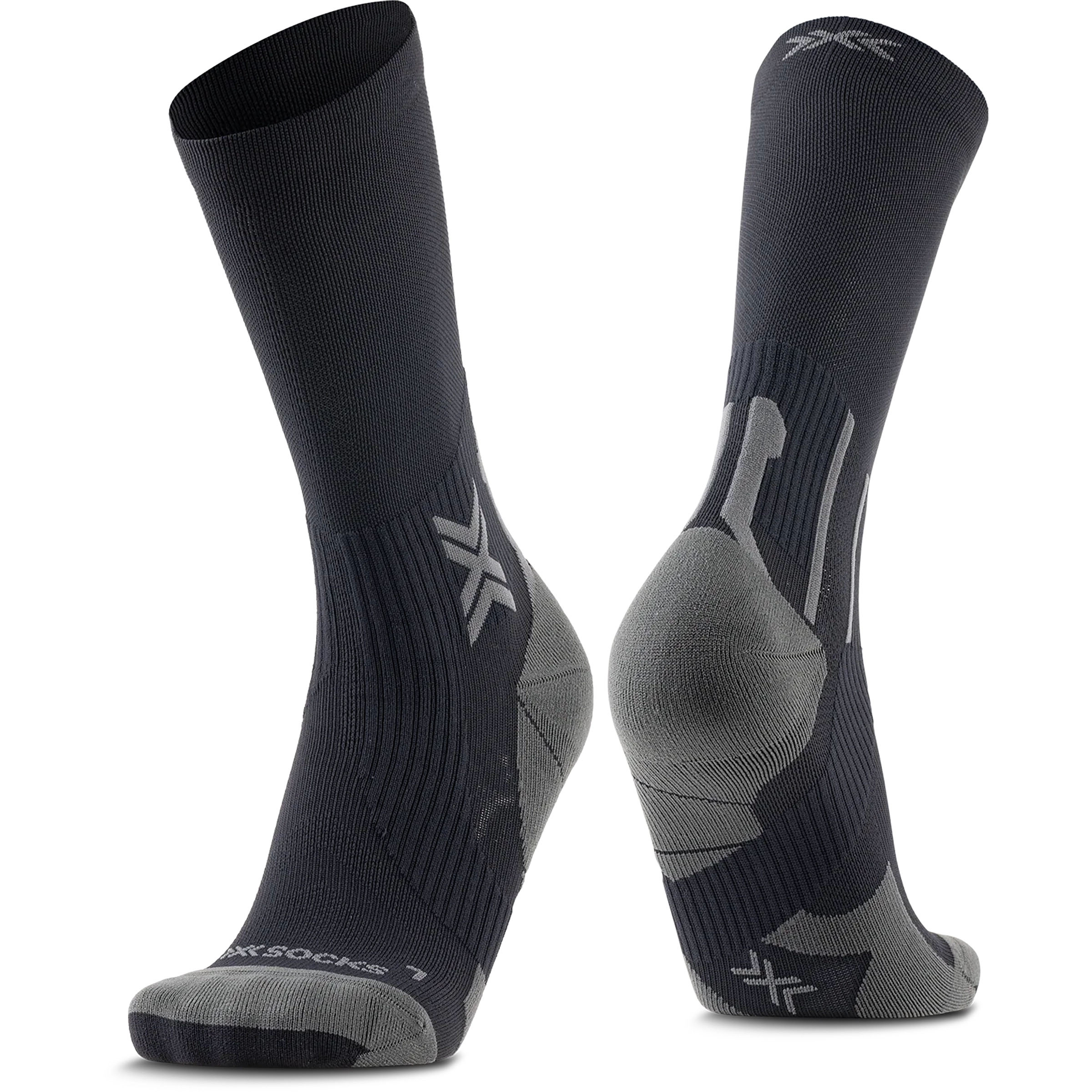 X-Bionic Run Discover Crew Laufsocken grau Größe 45 Laufen | Trailrunning Elastisch