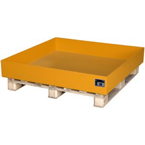BAUER Auffangwanne 2026, orange, aus Stahl, 120 x 120cm, 230 Liter