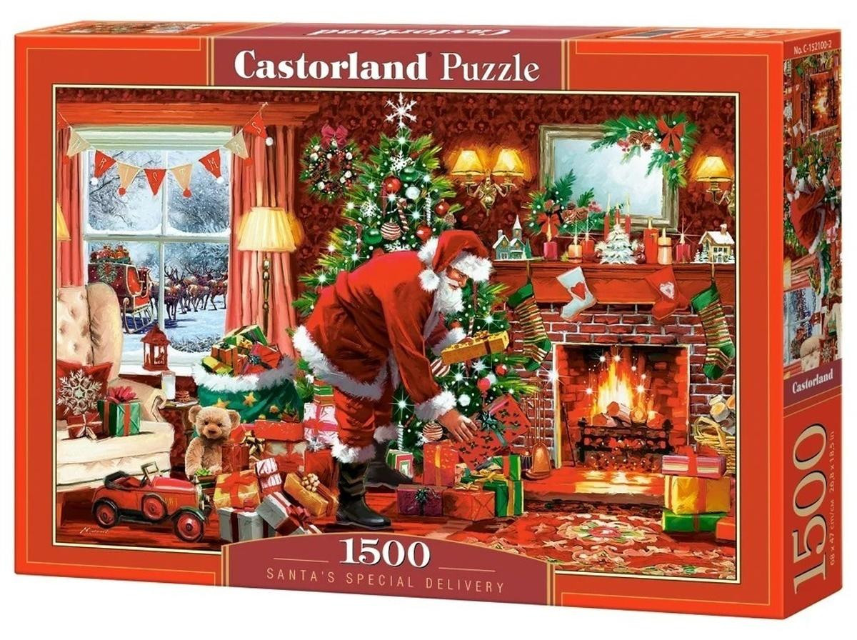 Castorland Puzzel 1500 stukjes Kerstman's Speciale Levering