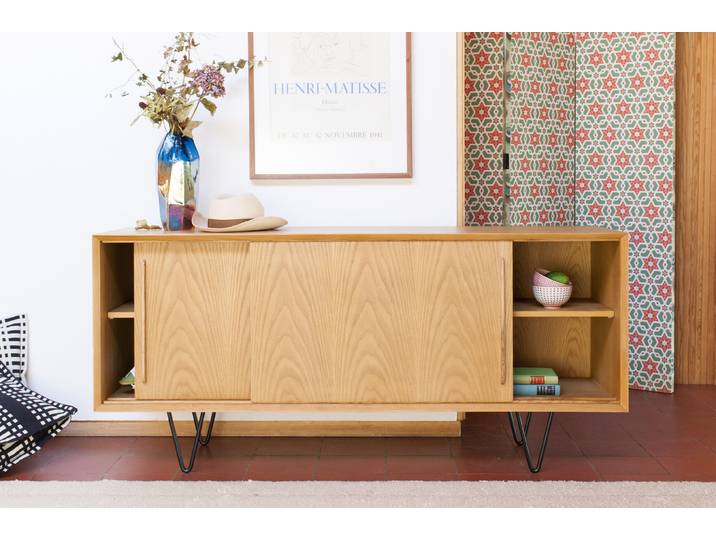 Buffet scandinave en chêne clair Fiska