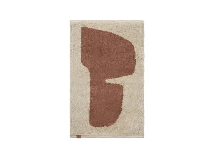 Ferm Living - Lay Fussmatte, 50 x 70 cm, parchment / rust
