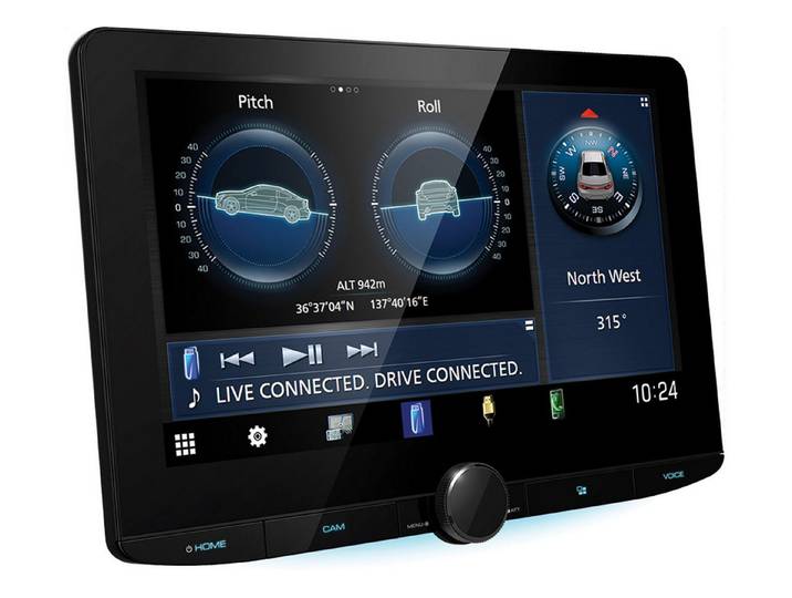 KENWOOD DMX9724XDS, 1-DIN Digital Media Receiver mit 10,1 Zoll HD-Display Autoradio