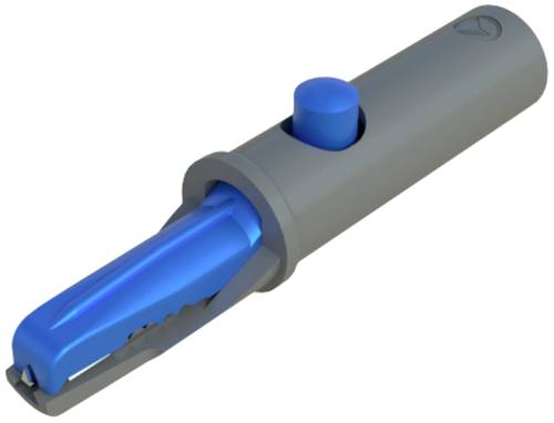 Hirschmann Test & Measurement AK 10 Krokodilklemme Blau Klemmbereich max.: 6mm Länge: 53mm