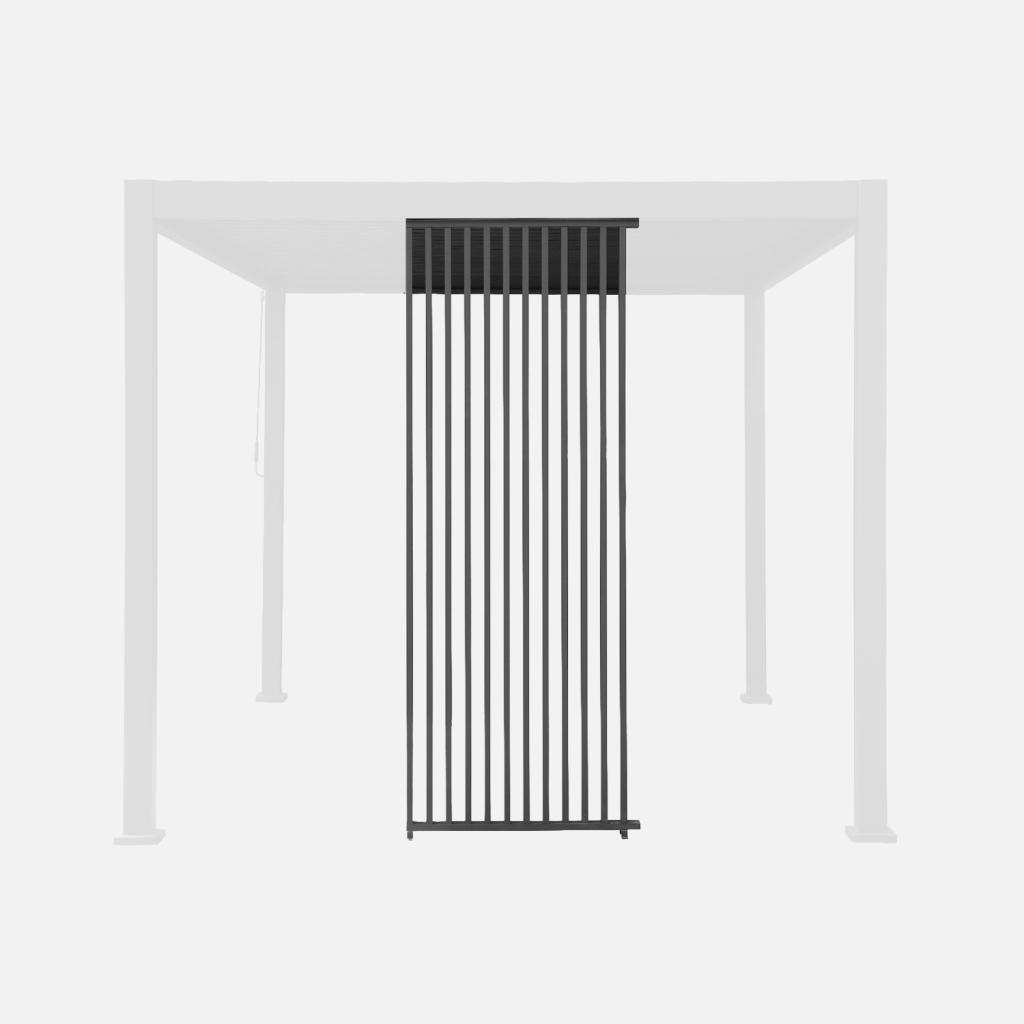 sweeek - Vertikale Lamellenwand 100cm für Pergola Triomphe - Anthrazit