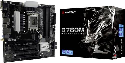 BioStar B760MXC PRO Mainboard Sockel (PC) Intel LGA 1700 Formfaktor (Details) Micro-ATX Mainboard-Chipsatz Intel B760