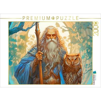 CALVENDO Puzzle Keltischer Magier | 2000 Teile Lege-Größe 90x67cm Foto-Puzzle für glückliche Stunden