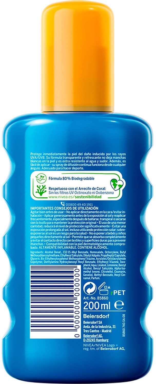 NIVEA Sun Protege Refresca Spray SPF50 200ml