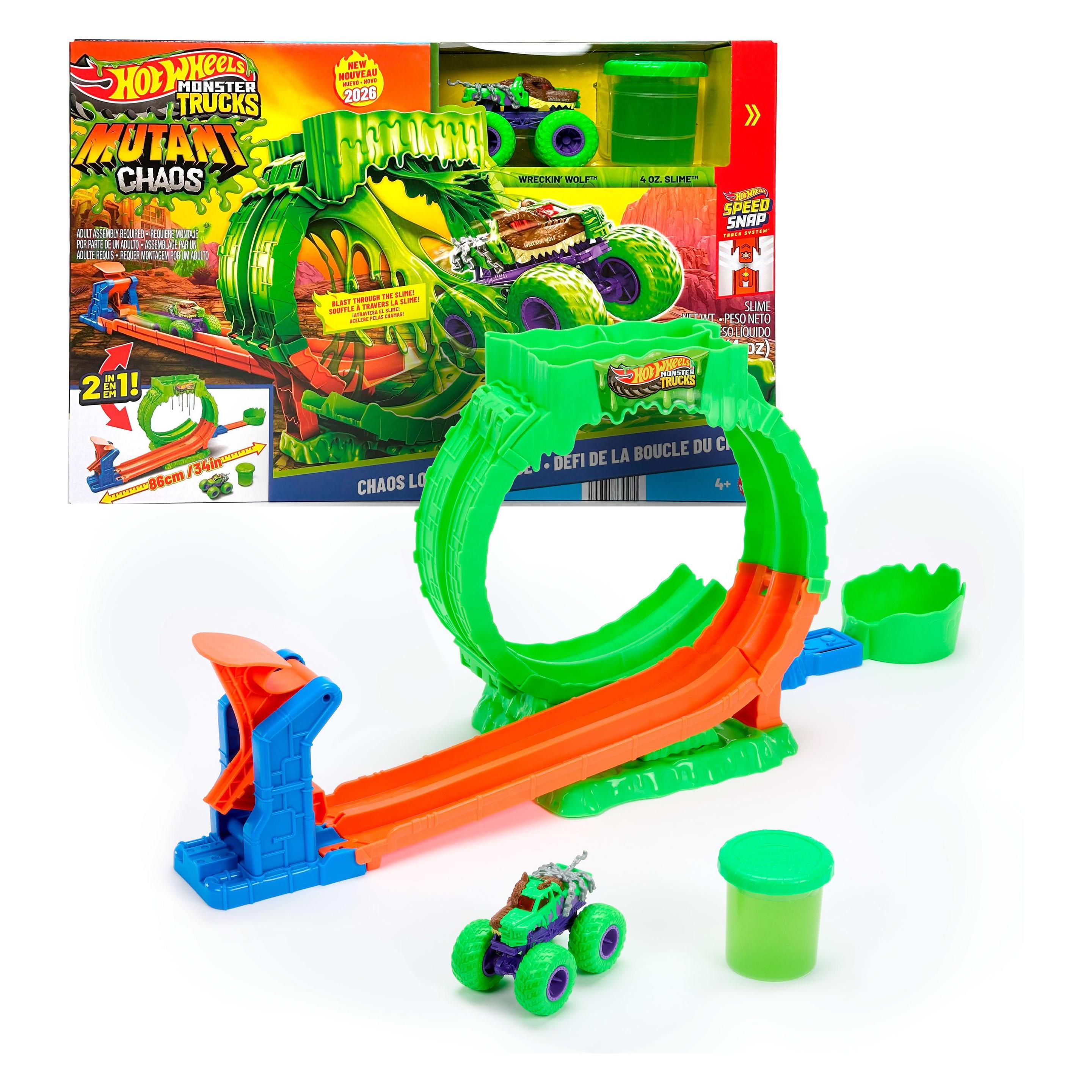 Hot Wheels Monster Trucks 1:64 Mutant Chaos Slime Loop (JMK91)