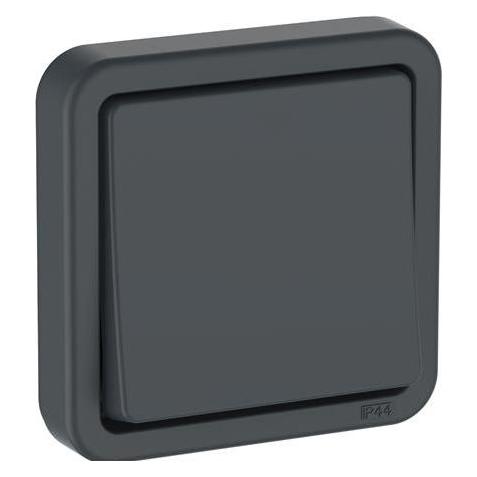 LK OPUS 74 afbryder 1-polet IP44, antracitgrå (5703302170352)