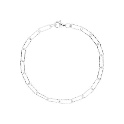 Armband JOBO "Silberarmband Paperclip", silber (silber 925), Armbänder, Damen, 19cm, Silber 925 (Sterlingsilber), Armband, 925 Silber 19 cm