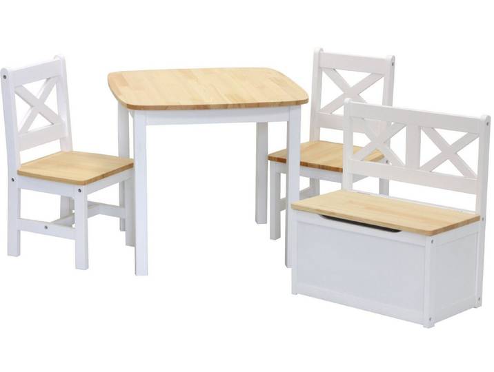ib style Kindersitzgruppe Xen Kindermöbel Set, (4-tlg), Sitzhöhe: 32cm empfohlen ab 3 Jahre