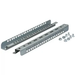 EFB Elektronik 19" Montageschienen, Serverschrank Zubehör, Silber, Grau