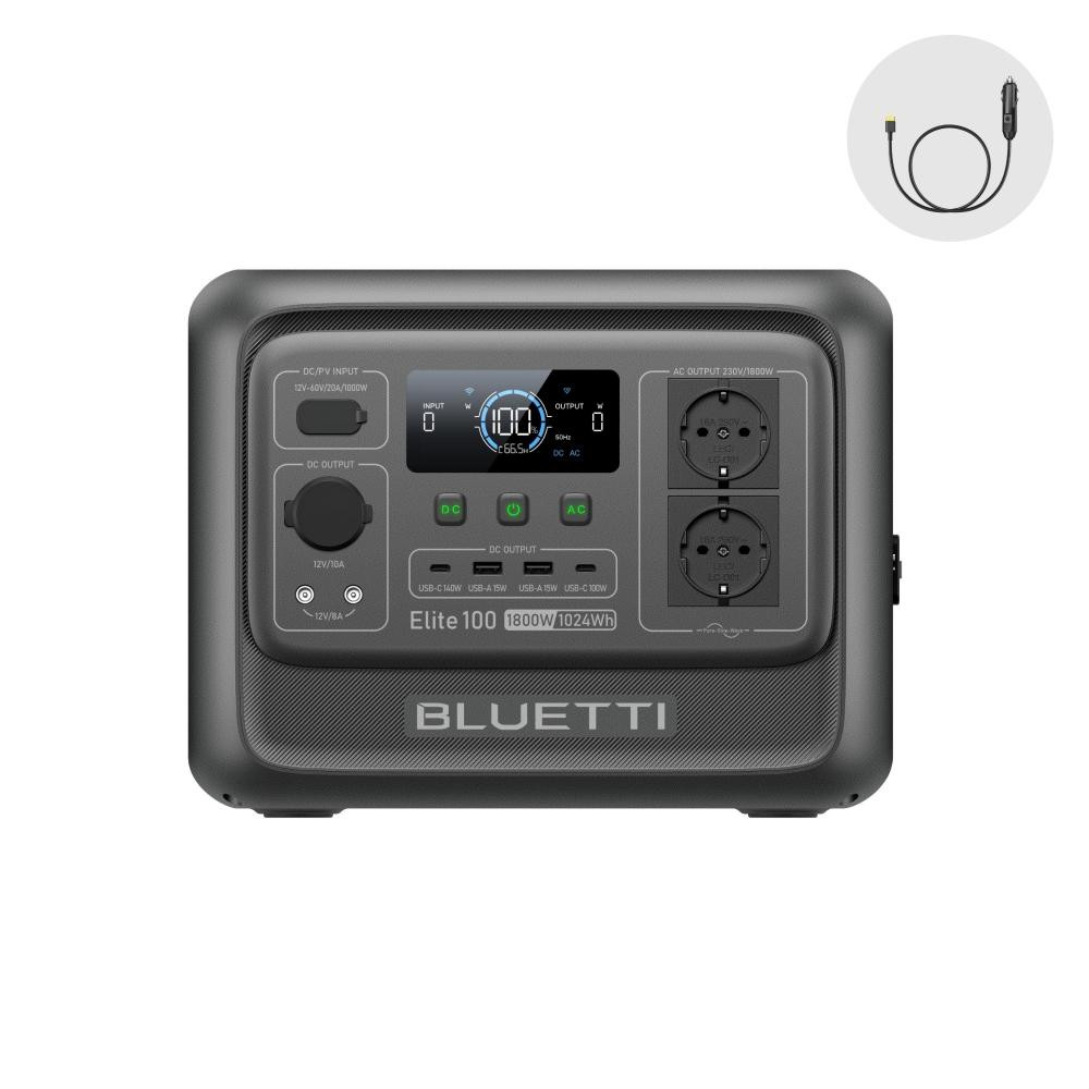 Bluetti Elite 100 V2 Powerstation met 1024Wh stroomvoorziening voor camping en thuisbatterijen