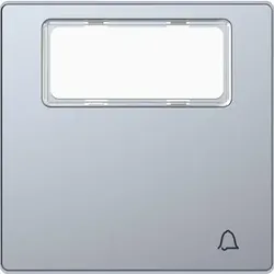 MertenWippemit Schriftfeld und Kennzeichnung Klingel, System Design, Edelstahl (lackiert)