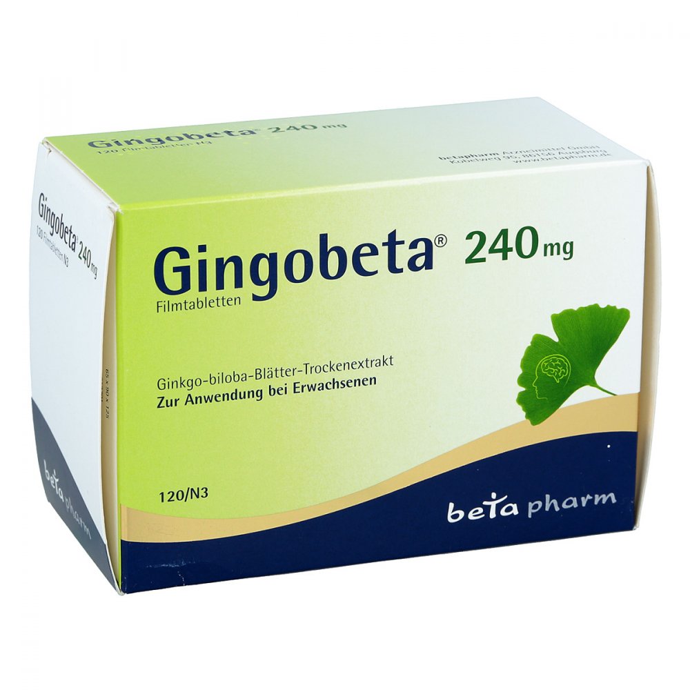 betapharm Arzneimittel GmbH Gingobeta 240 mg Filmtabletten 12461717
