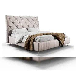 KAWOLA Bett ANNY Polsterbett Leder hellgrau 200x200cm
