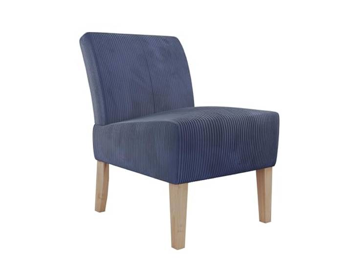 Hazen Loungesessel aus Stoff in Marineblau