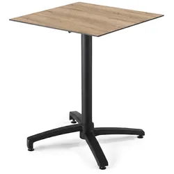 Oviala Business Kantelbare terrastafel van 70 cm in onbewerkt eiken laminaat Oviala