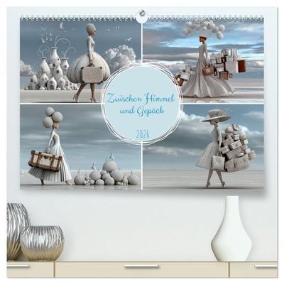 Zwischen Himmel und Gepäck (hochwertiger Premium Wandkalender 2026 DIN A2 quer), Kunstdruck in Hochglanz