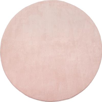 Teppich MERINOS "Loft 37", rosa (blush), H:16mm Ø:200cm, Polyester, Teppiche, Teppich, Kunstfellteppich besonders weich und kuschelig, Fell Haptik