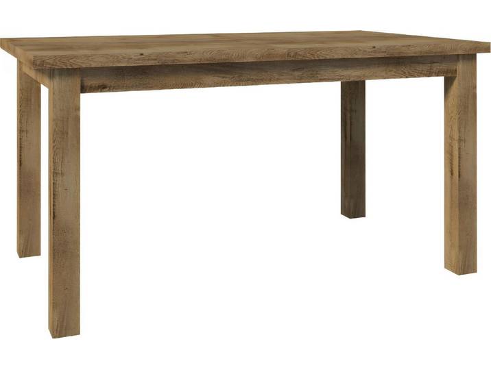 JVmoebel Esstisch Handgefertigter Vollholz Tisch in warmen Brauntönen, Landhausstil (Packung, 1-St., Tisch), Made in Europa