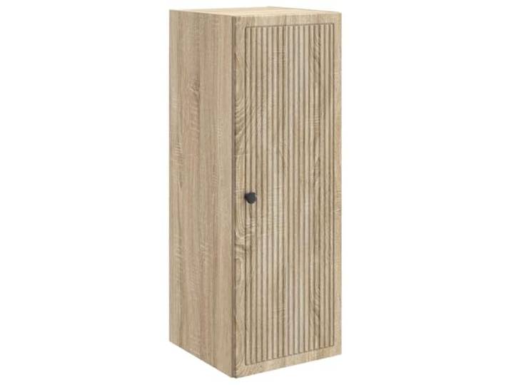GFEROMRF Wandschrank Sonoma-Eiche 33 x 34,5 x 90 cm Holzwerkstoff Wandmontage, Wohnzimmer, Vintage-Stil, pflegeleicht, Holzwerkstoff, viel Stauraum