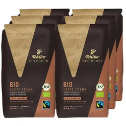Tchibo - Vista Collection Bio Caffé Crema - 6x 1 kg Ganze Bohne - Intensität: 3/6