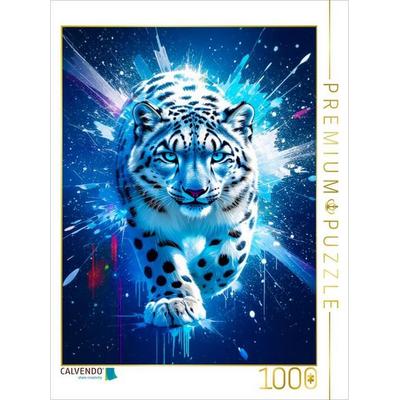 CALVENDO Puzzle Schneeleopard im Sternenleuchten | 1000 Teile Lege-Größe 64x48cm Foto-Puzzle für glückliche Stunden, Sonstige von , Calvendo Puzzle