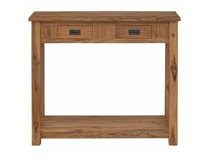 Les Soldes Table console 1 pc Table d'Appoint pour Couloir Naturel 90x30x80 cm Bois de teck massif ebg94q