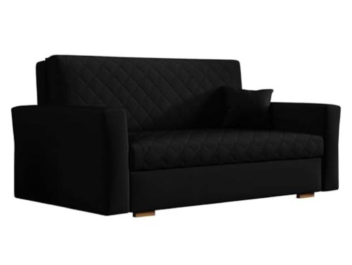 Mirjan24 Schlafsofa Viva Caro III mit Bettkasten, 3 Sitzer Polstersofa mit Schlaffunktion, Sofagarnitur inkl. Kissen, Rückenlehne und Sitzfläche fest angenäht (Zanzibar 190)
