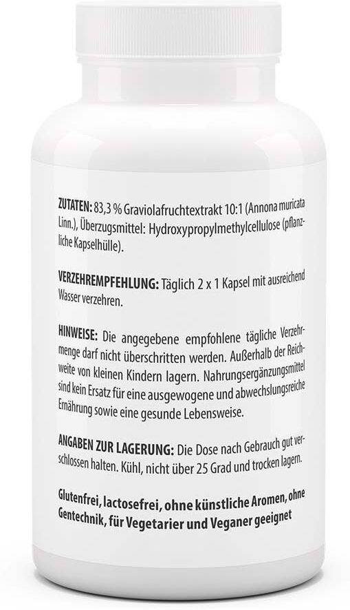 vitaworld Graviola Extrakt 500 mg Kapseln 120 St