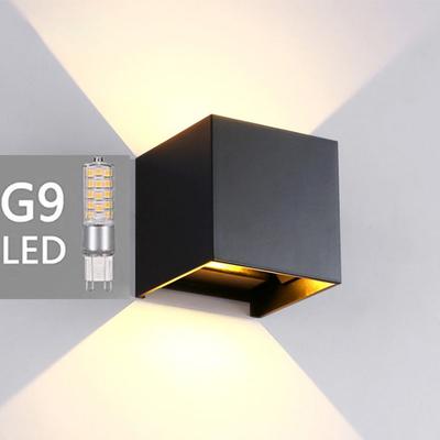 Multisell Products Hub Rechangeable LED Outdoor Wall Lamp, Waterproof Bulb, Garden Porch Lighting 10w Black Light warm White