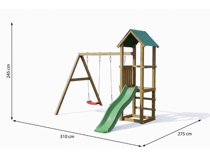 Fungoo Spielturm Lucas 2.5 × 2.8 × 3.1 m