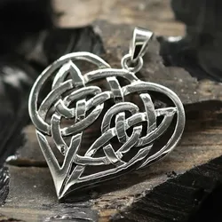 Drachensilber Keltisches Herz Schmuck Anhänger aus Silber 925 - Silber