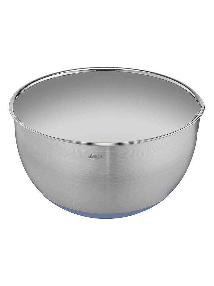 Emsa Rührschüssel "Prep & Bake" in Silber/ Blau - 4 l - onesize