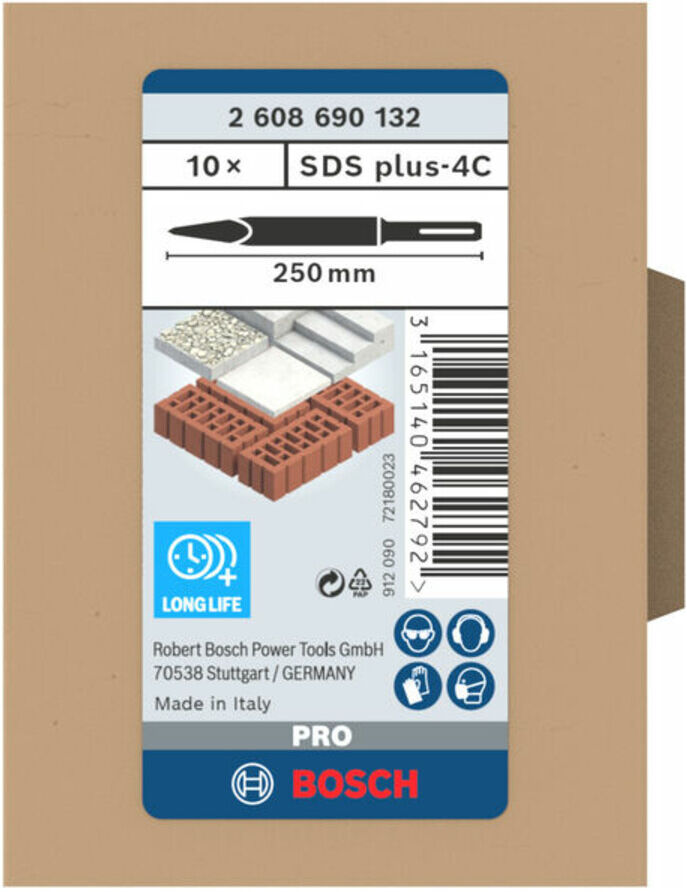 Bosch Spitzmeißel mit SDS-plus-Aufnahme, 250 mm (2608690132)
