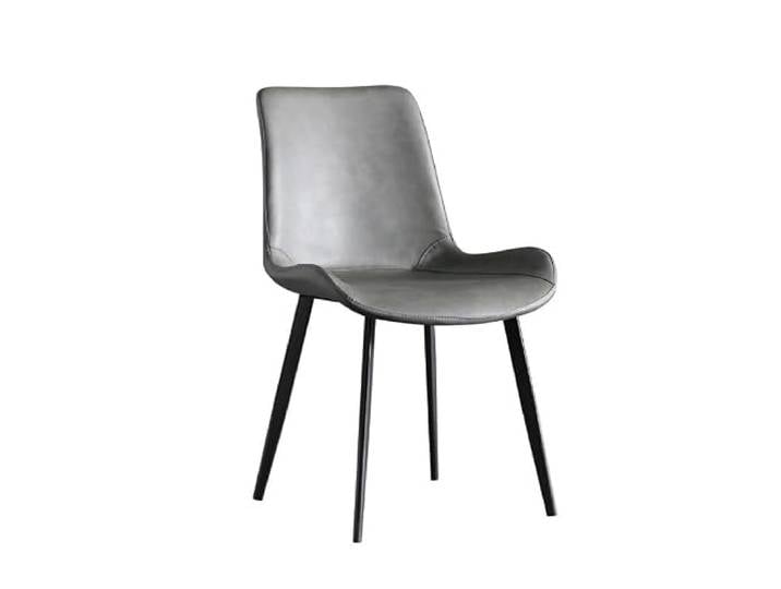 DIANXI Lounge-Sessel Italienischer Esszimmerstuhl, Leichter Luxus-Minimalist-Stuhl, Haushaltsmetall, einfacher Rückenlehnenstuhl, Esszimmerstühle