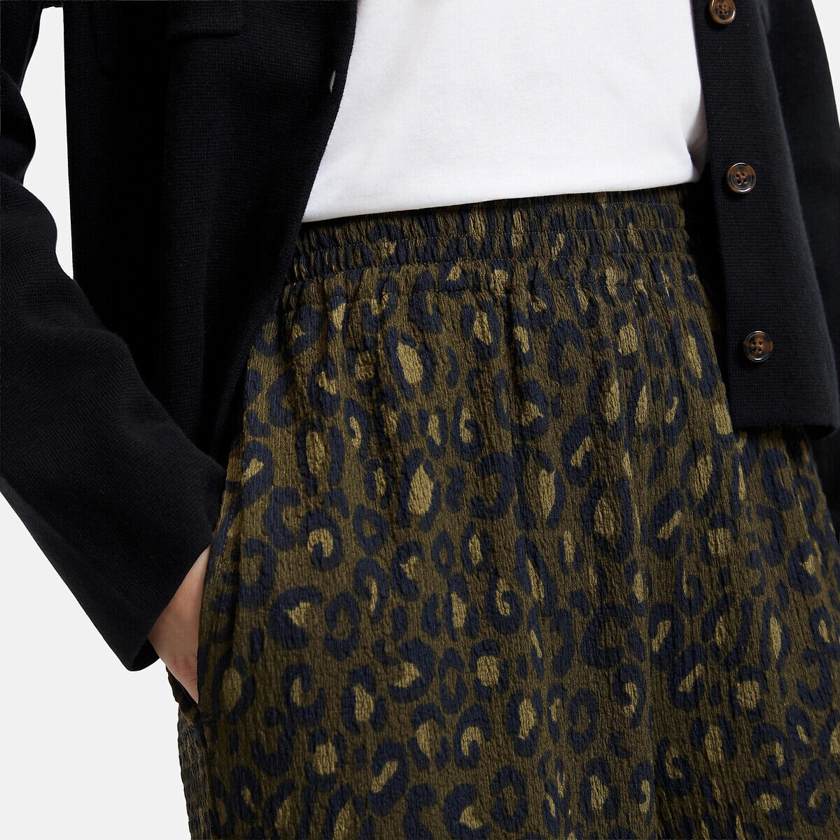 LA REDOUTE COLLECTIONS Pantalon large imprimé léopard