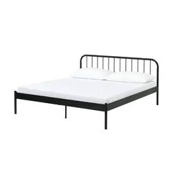 Metallbett  Earley , schwarz , Maße (cm): B: 187 H: 91 T: 209.0