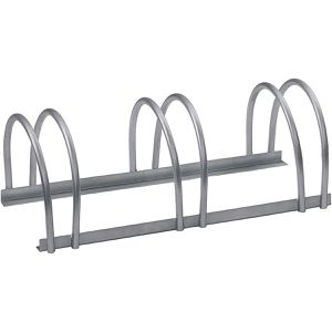 Alberts Fahrradständer 698287, Bodenmontage / freistehend, Einstellparker, beidseitig, Breite 70cm, für 3 Fahrräder