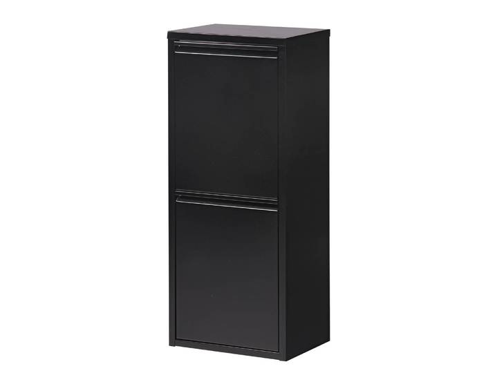 Mülleimer Fortes 33 x 94cm Schwarz/Schwarz