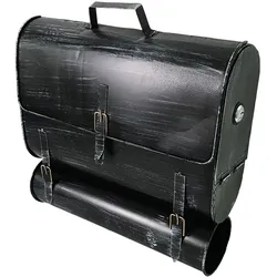 Mojawo, Briefkasten, Briefkasten Schultasche mit Zeitungsrolle Stahl lackierte Oberfläche (10 x 38 x 39 cm)