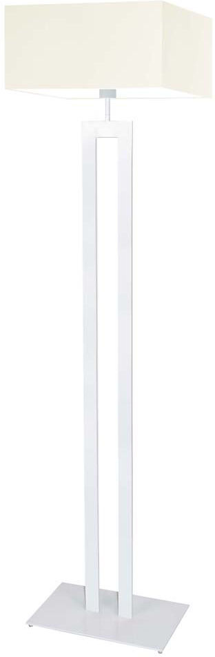 17 Stories Arsh 161 H cm Traditional Floor Lamp White/Ecru 161cm H X 40cm W X 40cm D