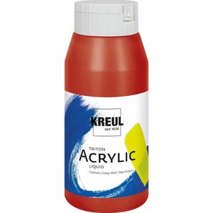 Kreul Acrylfarben 17024 Triton Acrylic Liquid, karminrot, 750ml