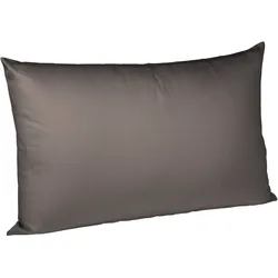fleuresse Bettwäsche Mako Satin Colours 009100-8031 espresso Kissenhülle 50x70 cm